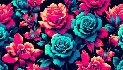 Vibrant Bloom A Symphony of Colors,  GENERATIVE AI	