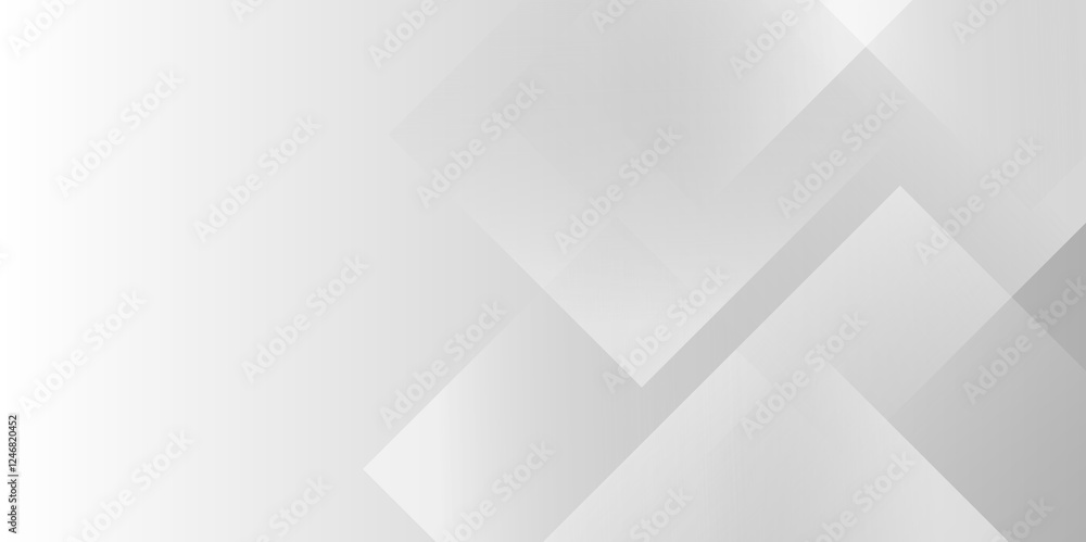 Aufkleber Abstract white and grey triangle overlay texture background. Modern elegant white gray banner background with creative design and shiny lines. Light gray triangle abstract subtle vector background..	