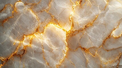 Obraz premium Elegant Gold Veins on Creamy Marble Surface Background