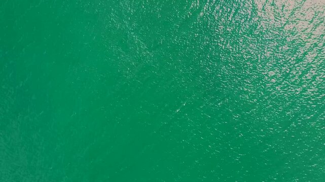 Flight over Bahia Culebra on the Pacific Ocean in Costa Rica