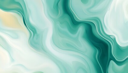 Obraz premium Smooth Green Satin Fabric with Soft Folds and Luxurious Texture A Delicate and Elegant Background for Fashion Design or Abstract Art Projects