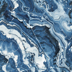 luxurious marble texture with swirling deep blue and white patterns, evoking elegance and sophistication