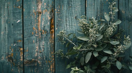 Fototapeta premium Sage is a versatile culinary herb that adds flavor to dishes and provides health benefits.
