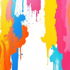 Fototapeta premium Reflective Spray Paint Art on Vibrant Geometric Canvas