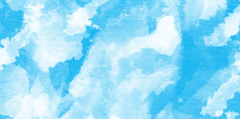 Turquoise color handmade blue vector watercolor texture, This is sky blue watercolor splash, bright multicolor hand drawn blue watercolor illustration, Sky in watercolor painting soft textured.