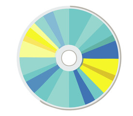 Compact disc vector graphic