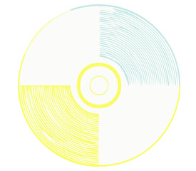 Compact disc vector graphic