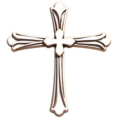 Holy Cross Symbol &ndash; Isolated on White Background