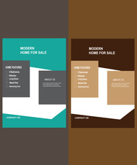 modern home flyer design