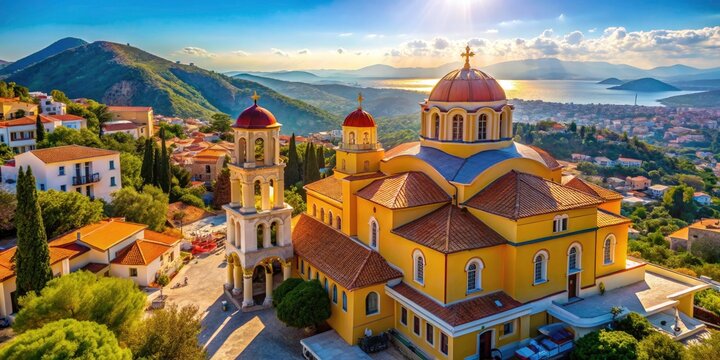Discover Aeropoli's Saint Athanasios Church; breathtaking Greek town architecture, scenic views, and spiritual significance.