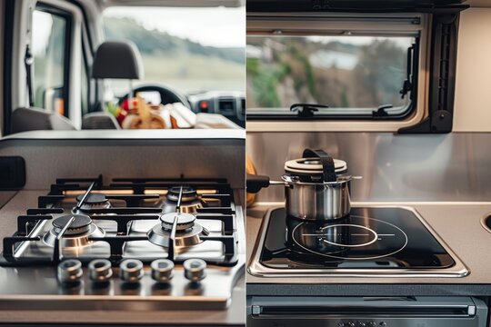 Comparing gas stoves and induction hobs in rvs  a focus on efficiency and safety features