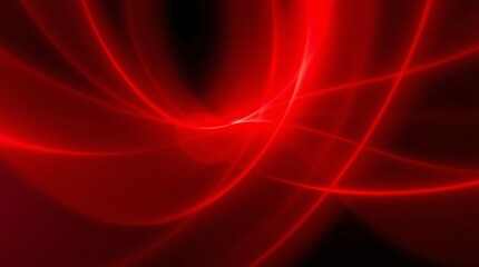 Obraz premium Scene elegant Red glowing line with lighting effect sparkle on black background.