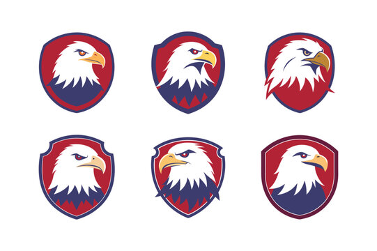 eagle head vector whrite background
