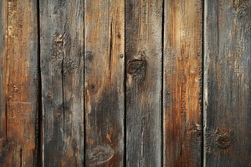 Naklejka premium Rustic Wood Texture with Natural Brown and Gray Tones for Background or Design : Generative AI