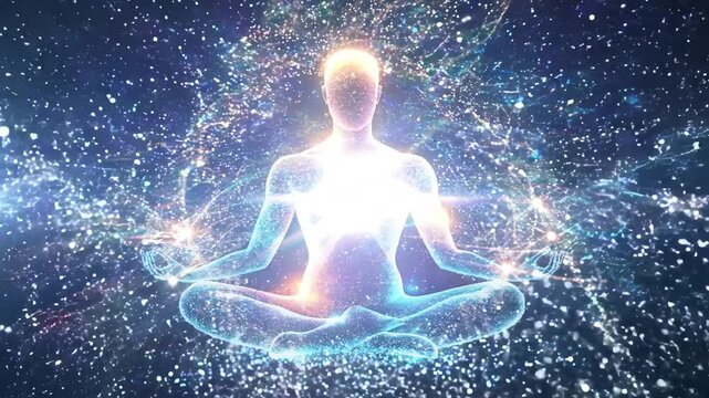 spiritual body in the tranquility of yoga	