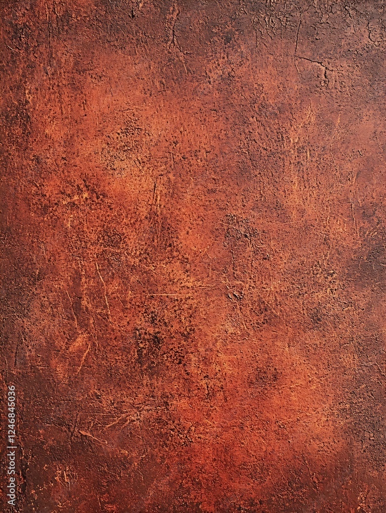 Poster rustic textured copper background with rich earthy tones for design : generative ai