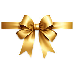 Fototapeta premium Elegant Ribbon Bow in Vibrant Colors – Isolated on White Background