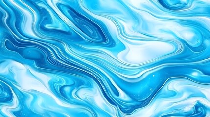 Obraz premium A close-up of swirling blue and white color 