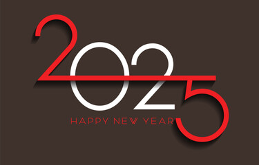 Happy New Year 2025 eps file