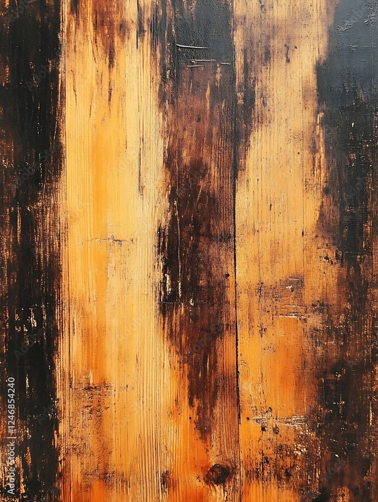 Poster rustic wooden texture with weathered aesthetic ideal for background or interior design : generative 