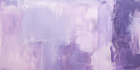 A painterly lilac abstract background with visible brushstrokes and a textured canvas look, combining different shades of purple, mauve, and soft pink in an artistic composition.