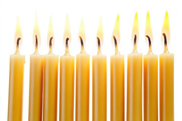 Elegant taper candles in vibrant warmth create a romantic ambiance perfect for Valentine celebrations and special moments