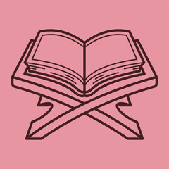 cute islamic muslim holiday thing and decorations lineart outline