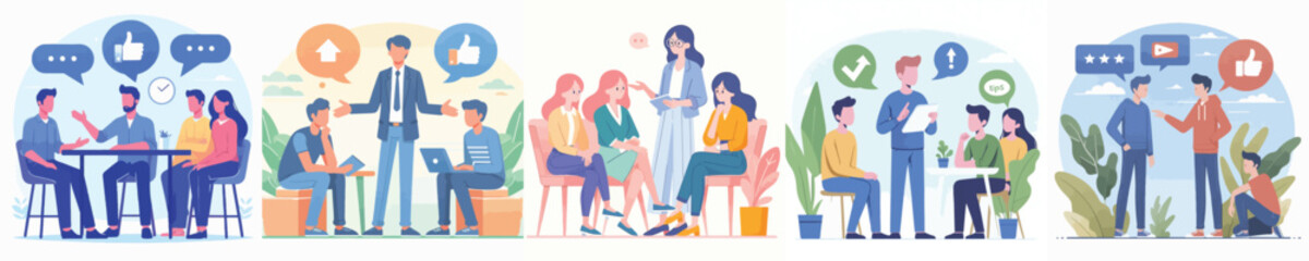 set vector group people are discussing