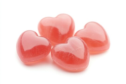 Delicious heart-shaped jelly beans for a sweet Valentines Day celebration or romantic treat