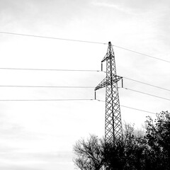 high voltage power line