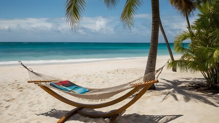 Relaxing Hammock Escape on a Tropical Beach Paradise