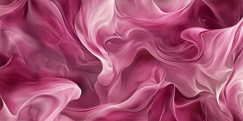 Obraz premium A rich pink background with swirling, fluid lines and soft gradients, evoking a sense of calm and elegance. Perfect for wellness projects, spa branding, or artistic digital designs.