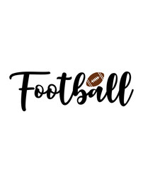 Football typography clip art design on plain white transparent isolated background for card, shirt, hoodie, sweatshirt, apparel, card, tag, mug, icon, poster or badge, tailgates and touchdowns