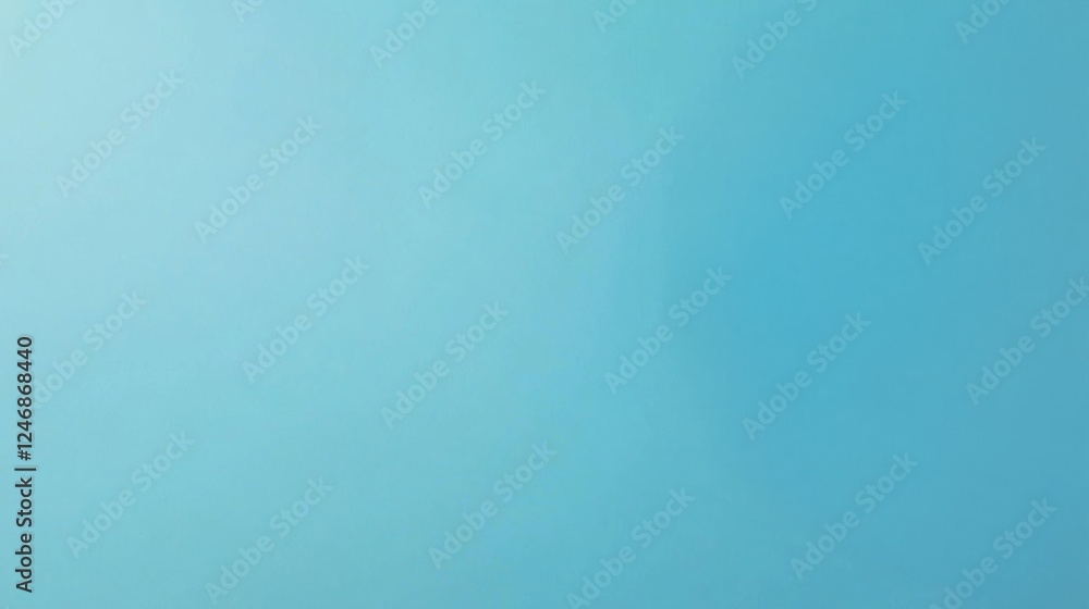 Poster a serene gradient of blue hues creating a calming and tranquil atmosphere, ideal for backgrounds or 