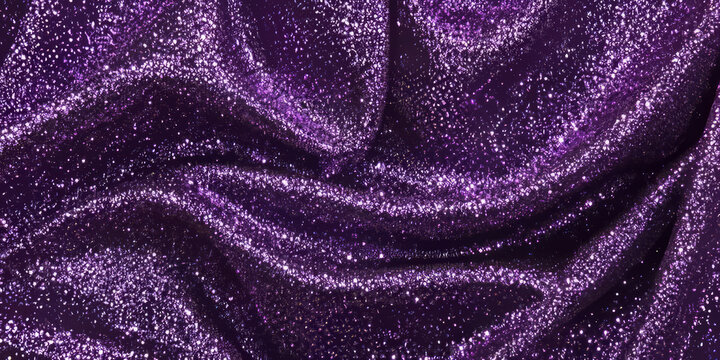 A bright purple glitter backdrop, with shining sparkles that give the design an energetic, vibrant feel. The deep color and luminous texture are perfect for nightclub promotions, festive event
