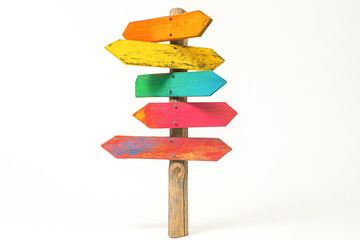 wooden sign with arrow