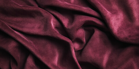 Obraz premium A muted maroon red background with a soft, textured appearance that resembles velvet. The rich texture adds depth to the design, making it perfect for elegant event invitations, high-end branding, or
