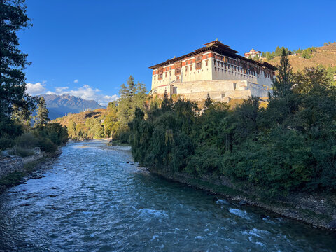 Paro Dzong (Rinpung Dzong) along the Paro River, Bhutan
