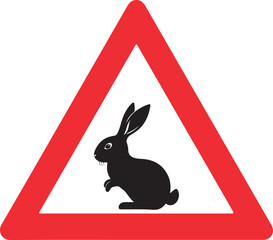 Wild Animals Passable Sign Traffic Sign	
