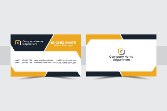 Professional creative business card template design for your corporate business
