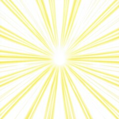 Obraz premium Abstract Yellow Radial Burst on White Background