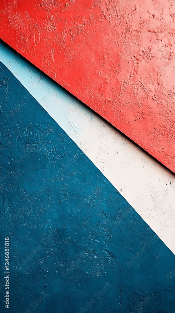 Aufkleber Colorful Abstract Texture with Geometric Shapes in Modern Art Style : Generative AI