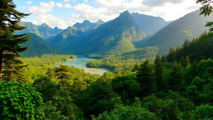 cool and beautiful natural scenery background