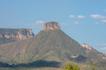 View of Morro do Saca Trapo (Saca Trapo Hill) at Jalap&atilde;o State Park - Tocantins, Brazil