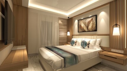 Contemporary hotel restaurant with stylish seating and elegant decor.