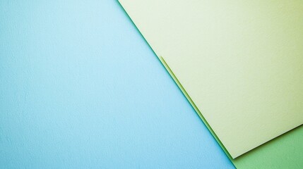 White paper document lying on blue background for business or educational purposes