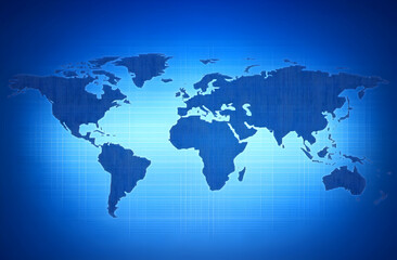 Abstract blue background with a network connection technology