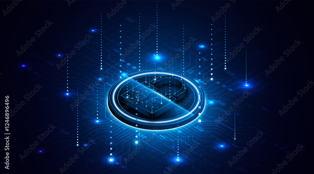 Aufkleber lock icon. cyber ​​security and data protection concepts and privacy. innovative concept of advanced