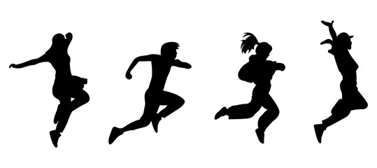 Boy and girl performing dance vector.