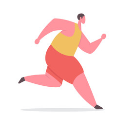 Running Human Illustration
